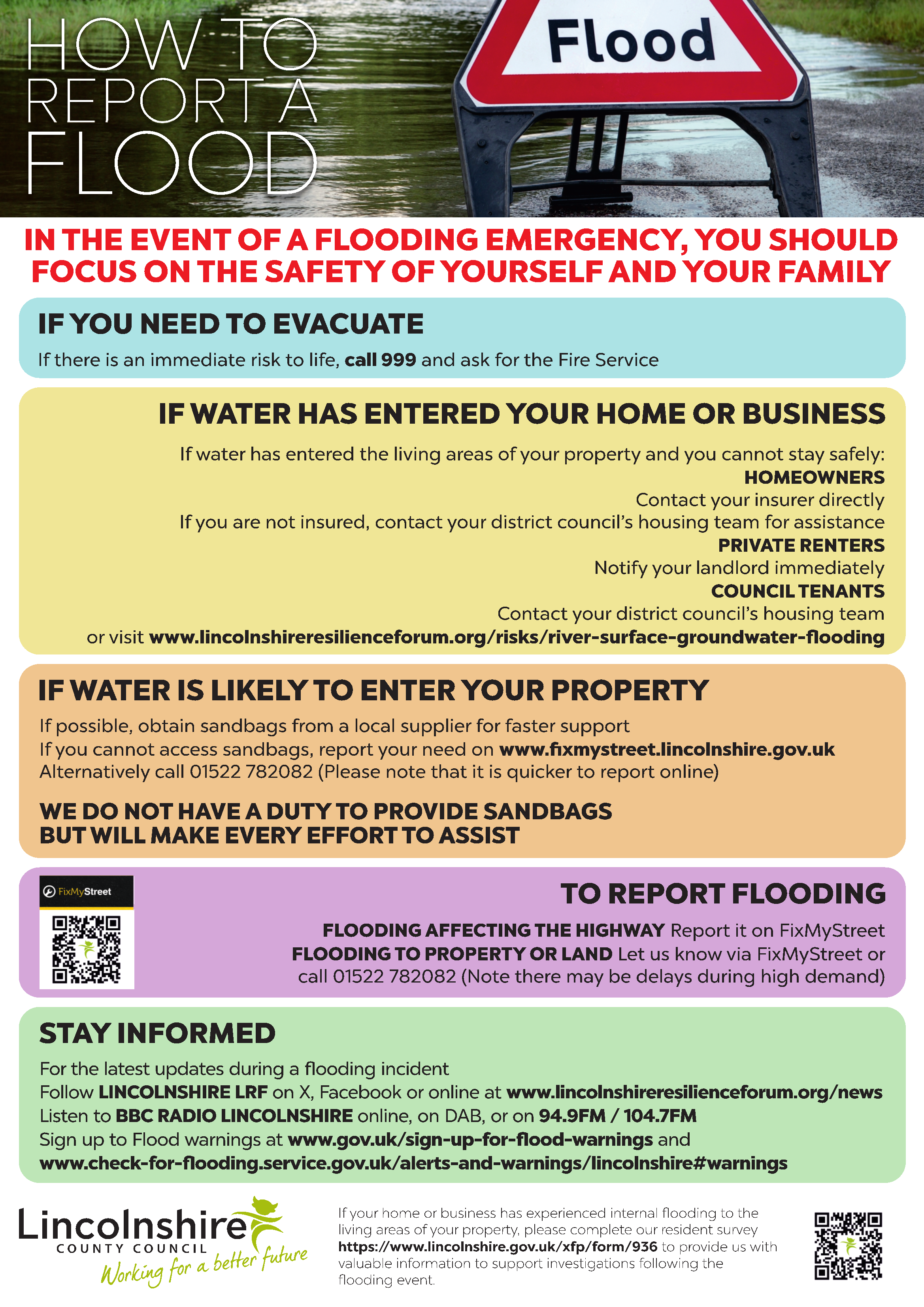 How to report a flood